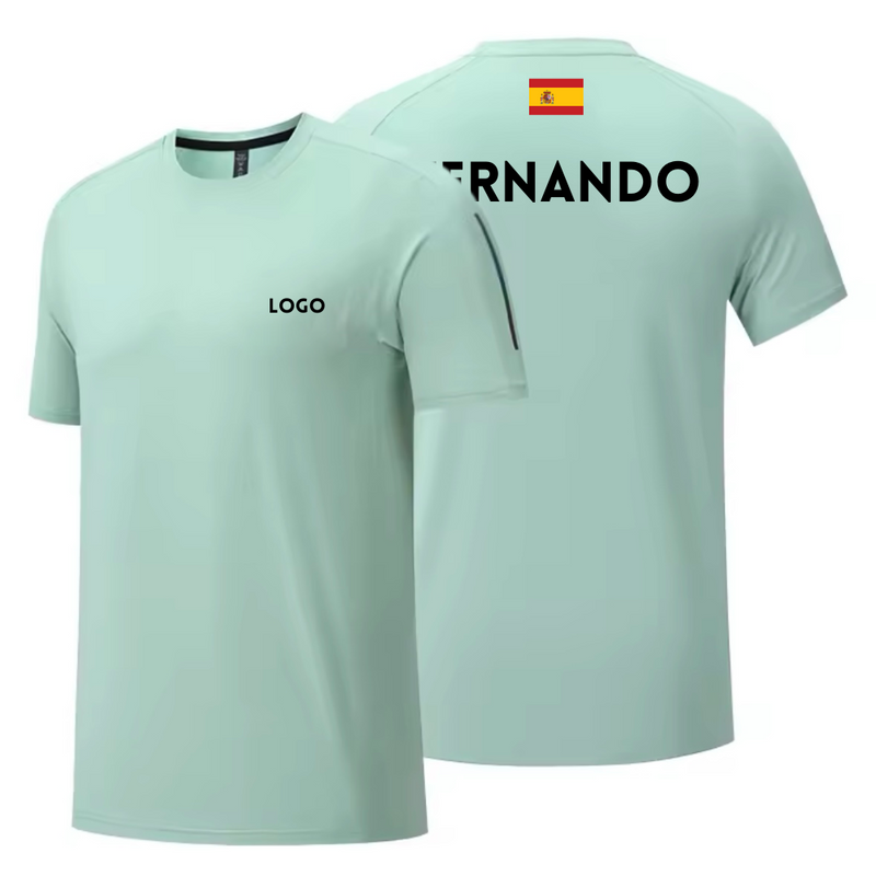 Custom Padel Shirt - Mint Green