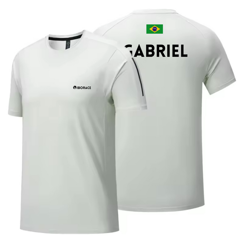 Camiseta Padel Personalizada Blanco Viborace