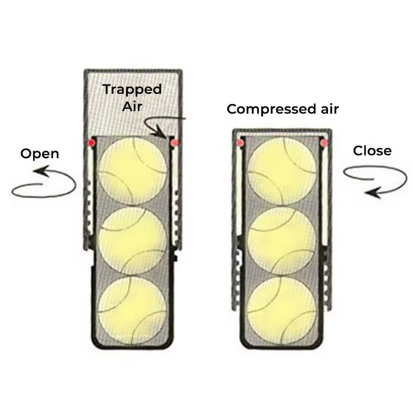 Padel Ball Pressurizer - Black