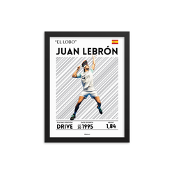 Juan Lebron Framed Poster